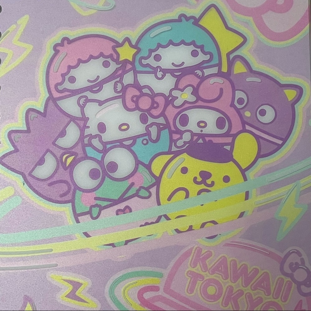Pink Cute Sanrio Hello Kitty & Friends Kawaii Tokyo Tabbed Journal My Melody - Picture 5 of 16